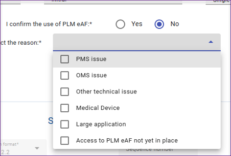 PLM use - No