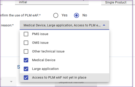 PLM use - No