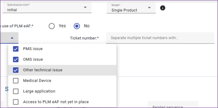 PLM use - No